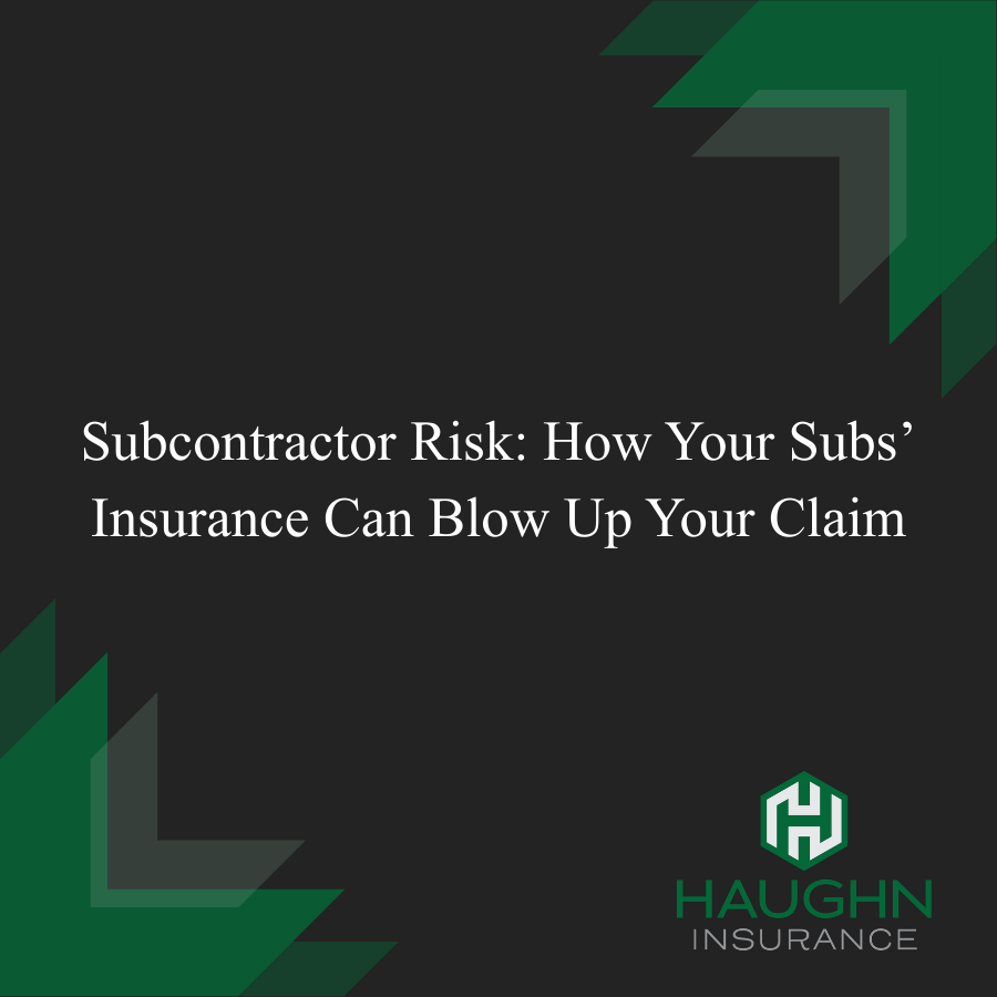 Subcontractor Risk: How Your Subs’ Insurance Can Blow Up Your Claim